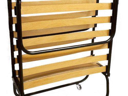 すのこの折りたたみベッドの写真