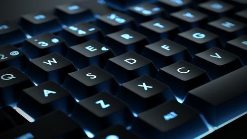 黒いキーボードの写真