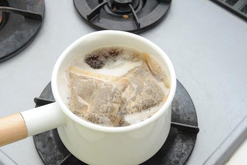 麦茶パックの煮だし