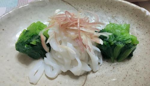 「小松菜の冷菜」