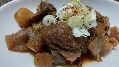 【牛すじのぼっかけ】オーブンで下処理するとラクラク！染みてて美味しい