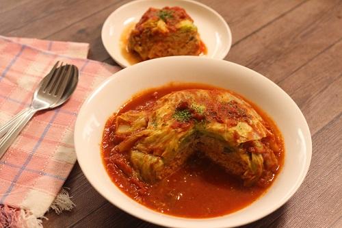 【巻かないロールキャベツのトマト煮込み】時短なのに手抜きに見えない！