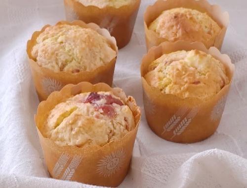 ジャムとクリームチーズのマフィン